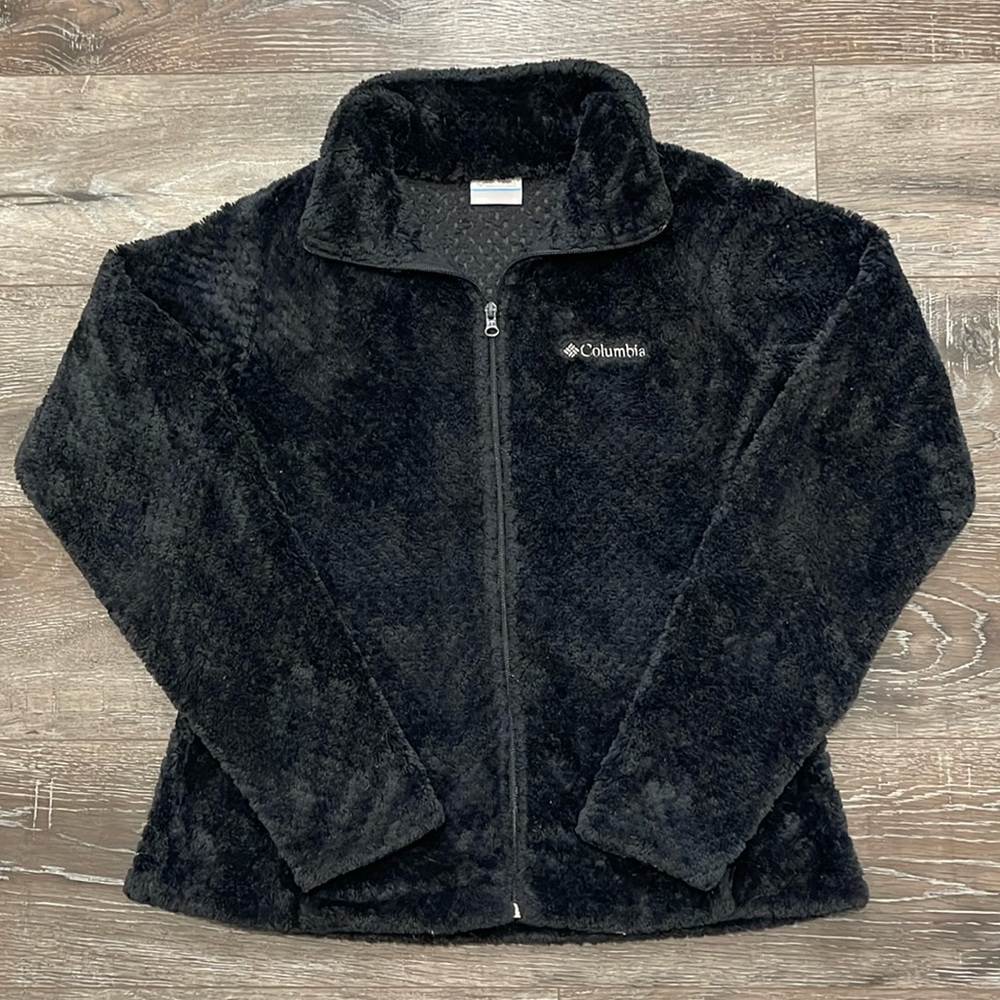 Black Fluffy Full Zip - Columbia
